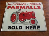 Farmall metal tractor sign reproduction 13 x 10