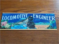 Locomotive Engineer sign metal reproduction 12 x