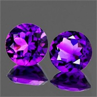 Natural Purple Amethyst Pair [Flawless-VVS]