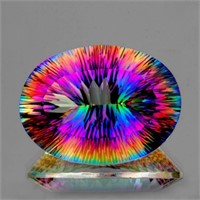 Natural Rainbow Mystic Quartz 18x13 MM - VVS