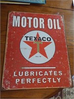 Texaco Motor oil metal sign Reproduction metal 12