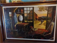 Tomato Harvest puzzle picture framed 27 x 20