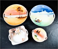 NORITAKE HAND-PAINTED JAPAN PLATES