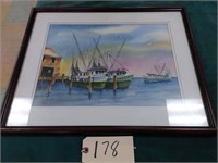 Framed Watercolor Claude Courses Gallery 13