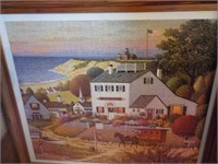 Country scene framed puzzle pix 30 x 27
