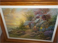 Cottage scene puzzle picture 33 x 26
