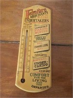 Wood Advertising thermometer