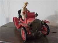 Plastic model antique car man missing arm