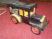 Reproduction wood bakery truck