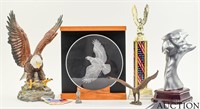 Eagle Figurines - Porcelain, Metal & Pewter