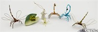 Handmade Metal Wire Dragonfly & Scorpion Figurines