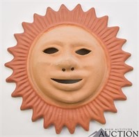 Terracotta Sun Face Wall Garden Decor