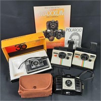 4 Vintage Cameras Plus Photog Book