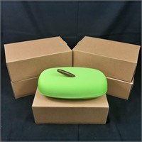 5 x Green, Flexible Storage Containers
