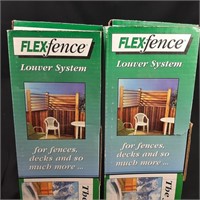 2 x Flex Fence Louvre Systems