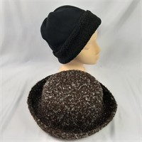 Two soft Ladies Hats - Toque and Bucket