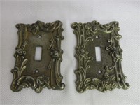 Vintage Brass Switch Plates