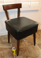 Mid Century Modern Sewing Chair w/ Storage