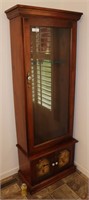 Vintage 6 Gun Locking Cabinet w/ Glass Door