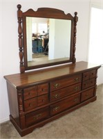Triple Dresser with Mirror