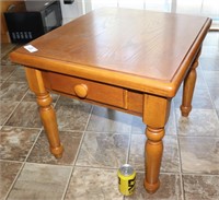 Spindle Legged Side Table w/ Drawer