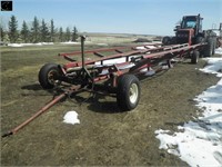 Round bale trailer, approx. 12 bale capacity,