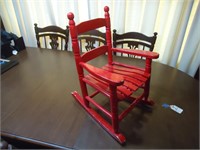Childs Red Rocking Chair