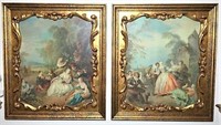 Pair of Victorian Prints on Board