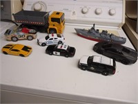 lot of misc toy vehicles