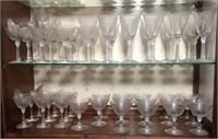 Etched Glassware Set