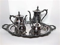 Towle Silver Plate Tea Set