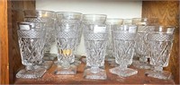 Large Selection of Clear Cape Cod Stemware