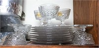 Clear Pressed Glass Serving Pieces