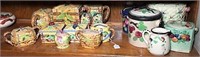English cottage ware teapots and Canisters
