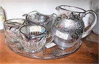 Silver Merlay Glass Set