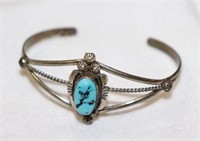 Marie B. Turquoise Sterling Silver Bracelet Cuff