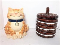 Two Ceramic Cookie Jars