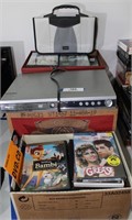 Large Collection of DVD's w/ DVD Player