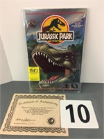 COMIC "JURASSIC PARK TRADE PAPERBACK" SIGNED COA