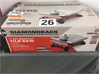 DIAMONDBACK 7" WET BENCHTOP TILE SAW