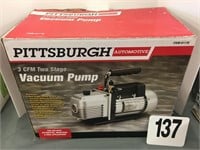 PITTSBURGH AUTOMOTIVE TWO STAGE VACUUM PUMP