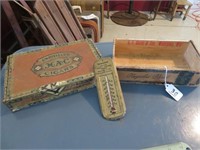 Watertown & Milwaukee Cigar Boxes, Thermometer