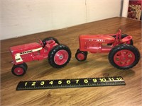 Two toy tractors