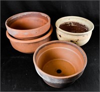 SPRING CLAY GARDEN PLANTER POTS LOT