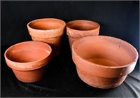 SPRING CLAY GARDEN PLANTER POTS LOT