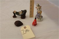 DECORATIVE FIGURINES, CAT, BOY, AND MORE