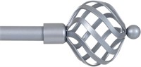 Lavish Home Twisted Sphere Curtain Rod for Window