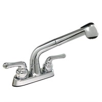Pull Out Double Handle Kitchen Sink Faucet