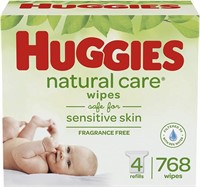 Baby Wipes, Huggies Natural Care Sensitive 12 pack