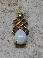 10k and Opal Pendant
